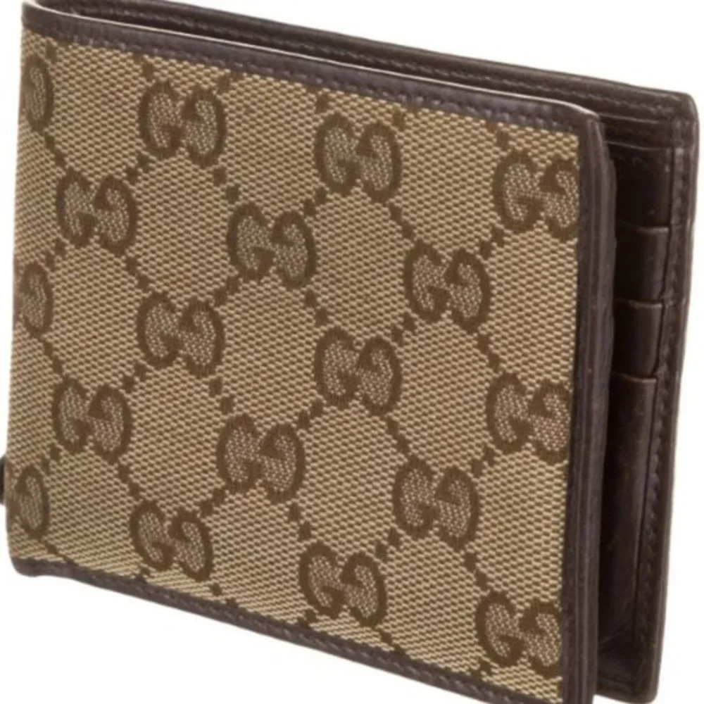 Gucci Monogram Canvas Bifold Wallet
